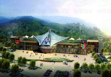 夜郎王宫总体鸟瞰图