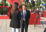 淹城王才中书记接手江苏电视台采访