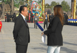 王才中接受采访