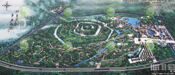 中国春秋淹城旅游区全景图